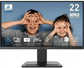 21.4" MSI PRE MP223 E2 čierna / Monitor / VA / FullHD / 16:9 / 100Hz / HDMI+DP (MSI PRO MP223 E2)