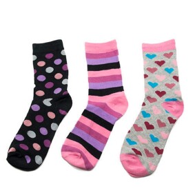 Ponožky dievčenské, 3pack, Pidilidi, PD0122, holka - 38-39
