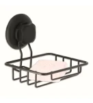 Compactor Bestlock Black Držiak na mydlo/hubku s prísavkou čierna / bez vŕtania (RAN9777)