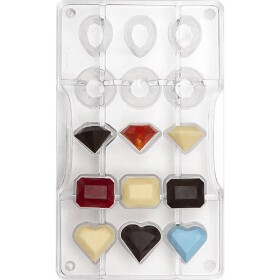 Forma na čokoládu diamanty - Decora - Decora