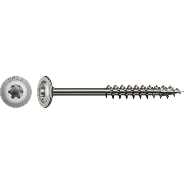 SPAX R 88193 m.Spitze/T-STAR TG 257000801405 skrutka do dreva 8 mm 140 mm Torx, vnútorná korunka šesťhranná Ušlechtilá ocel V2A nerezové 50 ks; 0257000801405