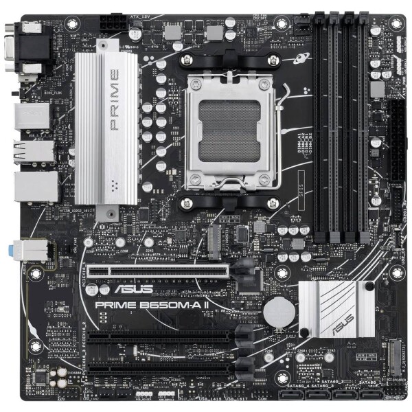 ASUS PRIME B650M-A II CSM / B650 / AM5 / 4x DDR5 / PCIEx16 / 1x 2.5GLAN / mATX (90MB1EH0-M0EAYC)