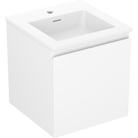 MEXEN/S - Orio kúpeľňová skrinka 45 cm s umývadlom Otis, 1 šuplík, biela mat 91A10-04547-1-BF01-W18M01