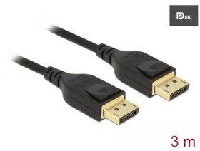 DeLock DisplayPort kábel 3M / 8K / 60Hz / DP 8K / certifikované (85661)