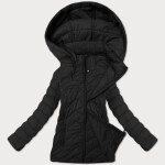Ľahká čierna dámska prešívaná bunda s kapucňou J Style (16M9232-392) odstíny černé S (36)