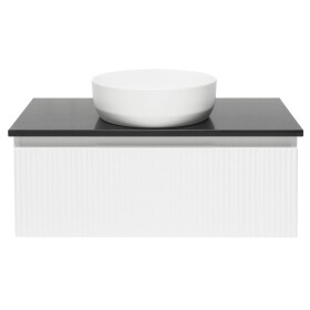Kúpeľňová skrinka so žulovou doskou SAT Evolution 98x30x44, 8 cm biela mat SATEVO100WMZ SATEVO100WMZ