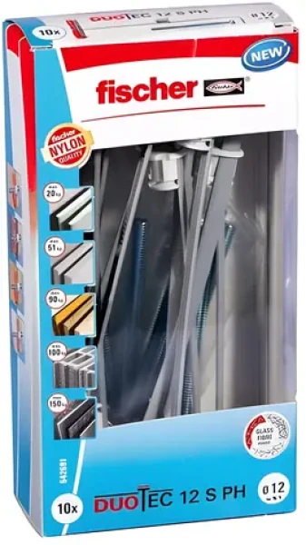Fischer DUOTEC 12 S PH M / Hmoždinka / rozperná kotva / O 12 mm / 10 ks (542591)
