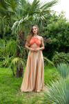 Sexy Satin-Look Maxi Skirt Einheitsgroesse