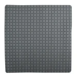 MSV QUADRO Premium protišmyková podložka do sprchy šedá / SBS kaučuk / 54 x 54 cm
