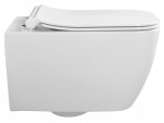 ISVEA - VEA závesná WC misa, Rimless, 34,5x52cm, biela 10VA02001