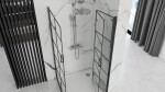 REA/S - Sprchovací kút MOLIER dvere/dvere 80X80 BLACK MOLDD080080B