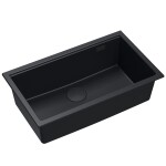 Quadron - Granitový drez Logan 110 Black Zlaty HQD7644U7_PVDG1_U