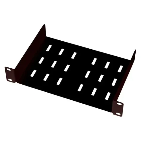 Lanview RA10100BL čierna / Polica do racku / 10" / 1U / hĺbka 150 mm / nosnosť 30 kg (RA10100BL)