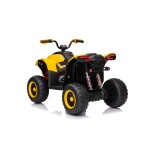 Mamido Detská elektrická štvorkolka Fast Wheel 4x4 žltá