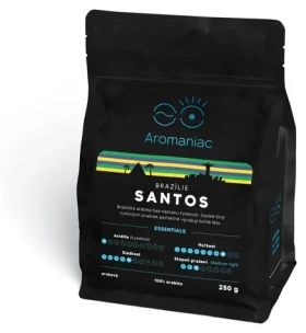 Zrnková káva Brazília Santos 250 g / Zrnková káva / Pôvod Brazília