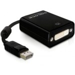 Delock adaptér DisplayPort (samec) na DVI 24+5 (samica), čierny (61847)