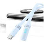 USAMS US-SJ653 modrá / Nabíjací a dátový kábel / USB-C - USB-C / PD 100W / 1,2m (SJ653USB03)