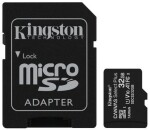 Kingston Canvas Plus microSDHC 32GB s adaptérom / UHS-I V10 / U1 / Class 10 (SDCS2/32GB)