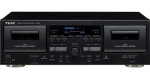 Teac W-1200 čierny / Kazetový prehrávač / 2x mechanika / USB digitalizácia / Dolby B NR / Karaoke (W-1200-B)