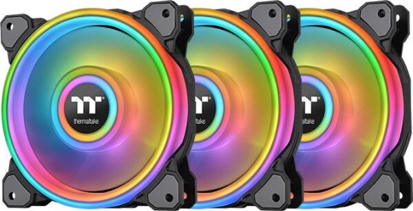 Thermaltake Riing Quad 14 RGB Radiator sivá 3ks / Ventilátor / 140 mm / Hydraulic Bearing / 1400 RPM @ 26.1 dB / 60.17 (CL-F089-PL14SW-A)