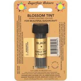 Jedlá prachová farba black 7 ml - Sugarflair - Sugarflair