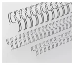 EuroSupplies Viazaný chrbát 12,7 mm strieborný / Viazací chrbát / krúžková väzba 3/1" / 81-100 listov / balenie 100 ks