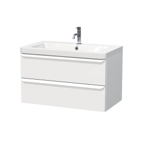 Kúpeľňová skrinka s umývadlom Naturel Pavia 85x53x49 cm biela mat biela úchytka PAVIA385ZBI PAVIA385ZBI