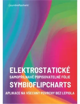 SYMBIO Elektrostatická flipchart fólia žltá / Flipchart fólia / 500 x 700 mm / 25 ks / obojstranne popisovateľná (SYFP500700J25)