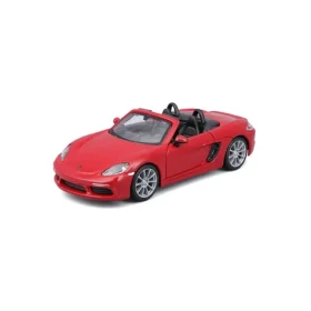 Bburago Porsche 718 Boxster tmavo červená 1:32