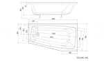 AQUALINE - BEROUNKA Rohová vaňa 160x90x42 cm, pravá ,biela A1691