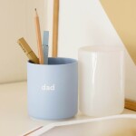 DESIGN LETTERS Porcelánový hrnček Dad Dusty Blue 300 ml