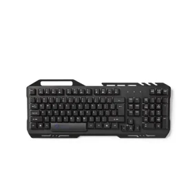 Nedis GKBD200BKDE - Herná Klávesnica Čierna / Osvetlenie RGB / USB 2.0 / Herné Rozloženie Kláves / Kovový Design (GKBD200BKDE)