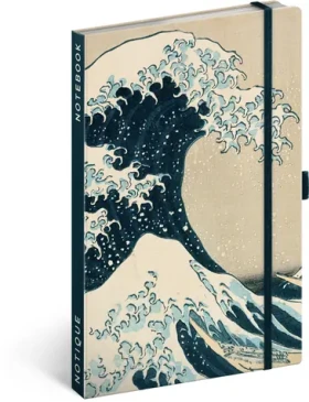 NOTIQUE Notes Katsushika Hokusai, linajkový, 13 x 21 cm (A-34382)