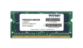 Patriot 8GB (1x8GB) 1600MHz / SO-DIMM / DDR3 / CL11 / 1.5V (PSD38G16002S)