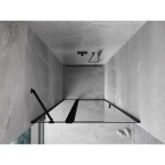 MEXEN - Mist sprchové dvere krídlové ľavé 95, čierny okraj, čierna 8A4-095-000-70-70-L