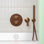 OMNIRES - Y nástenný vaňový výtok, kartáčovaná meď WDYCPB