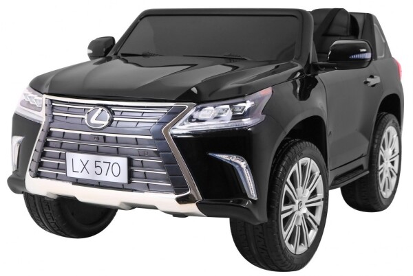 Mamido Detské elektrické autíčko Lexus LX 570 4x4 lakované čierne