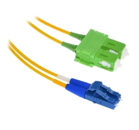 Xtendlan FO patch LC-SC/ APC / Optický patch kábel / 1 m / 9/125 Singlemode / Duplex / G.657.A1 / LS0H (FOP-LCSCA-D-1-9-A1)
