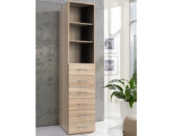Regál so zásuvkami Multiraum, 40 cm, dub sonoma%