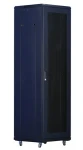 Xtendlan 42U/800x1000 čierna / Stojanový rozvádzač / 19" / Perforované dvere a chrbát (PER-42U-80-BLACK-S)