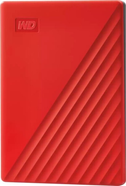 WD WD My Passport WDBR9S0060BRD - Festp - verschlusselt - 6 TB - extern (tragbar) - USB 3.2 Gen 1 - 256-Bit-AES - Rot