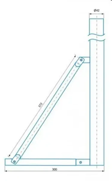 CSAT ST900 / Stojan pre reproduktor / kovová trojnožka / výška 90 cm (ST900)