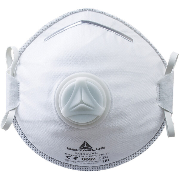 Respirátory FFP1 Delta Plus M1100VC - balenie 10ks Farba: Biela