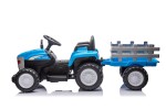 Mamido Mamido Detský elektrický traktor s vlečkou Farm 24V 2x45W EVA kolesá modrý