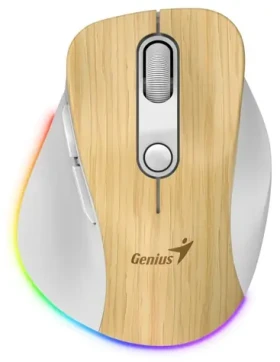 Genius Ergo 9000S Pre farba borovice / optická / 2400 dpi / bezdrôtová / 6 tlačidiel / RGB (31030039407)