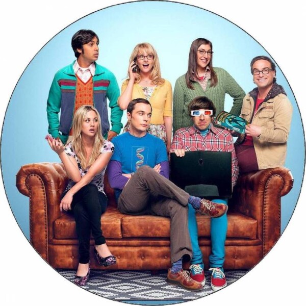Jedlý papier The Big Bang Theory - Teória veľkého tresku partia 19,5 cm - Pictu Hap