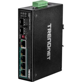 TrendNet TI-PG62 priemyselný ethernetový switch 10 / 100 / 1000 MBit/s; 21.22.1279