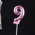Rúžový zápich do torty číslo 9 - Cakesicq - Cakesicq
