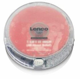 Lenco CD-202TR transparentný / prenosný CD prehrávač / Audio-CD/ MP3-CD / 3.5 mm jack / CDamp;CD-Ramp;CD-RW (CD-202TR)
