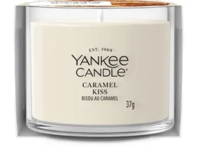 Yankee Candle Caramel Kiss / Votívna sviečka v skle / Doba horenia 8-10 hod / 37 g